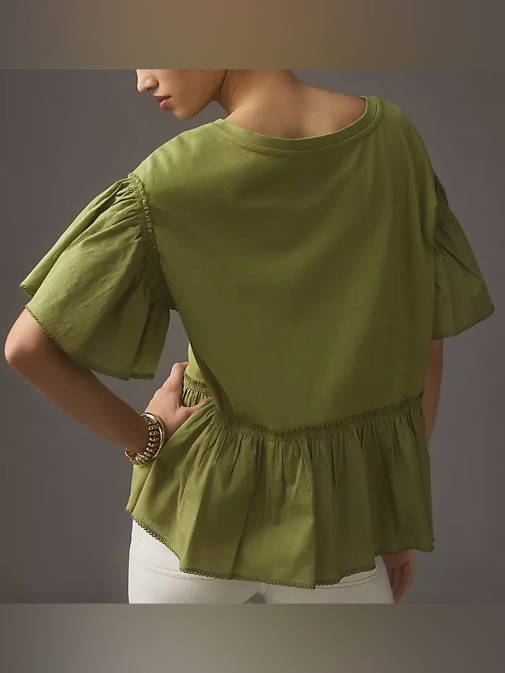Anthropology Babydoll Top - Picture 2 of 7